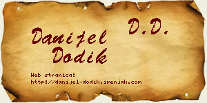 Danijel Dodik vizit kartica